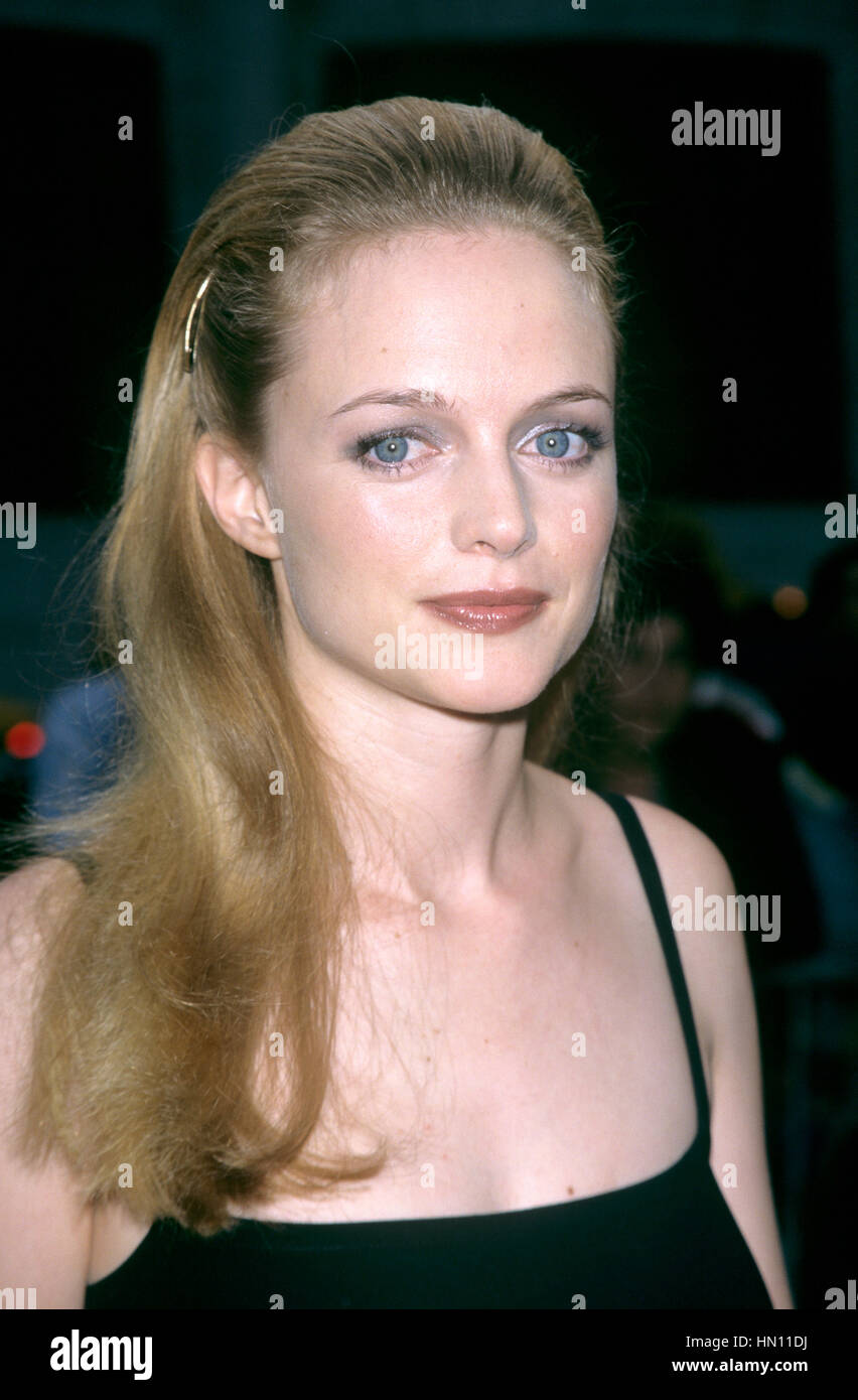 Heather Graham pictured at the premiere of 'Boogie Nights' at Alice Tully Hall in New York City on October 8, 1997. Stock Photo