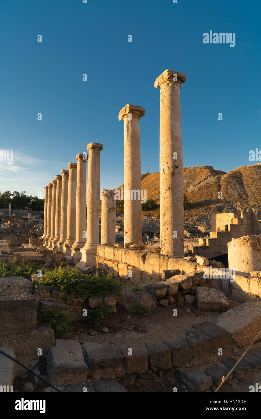 Bet Shean National Park (Scythopolis), Israel Stock Photo - Alamy