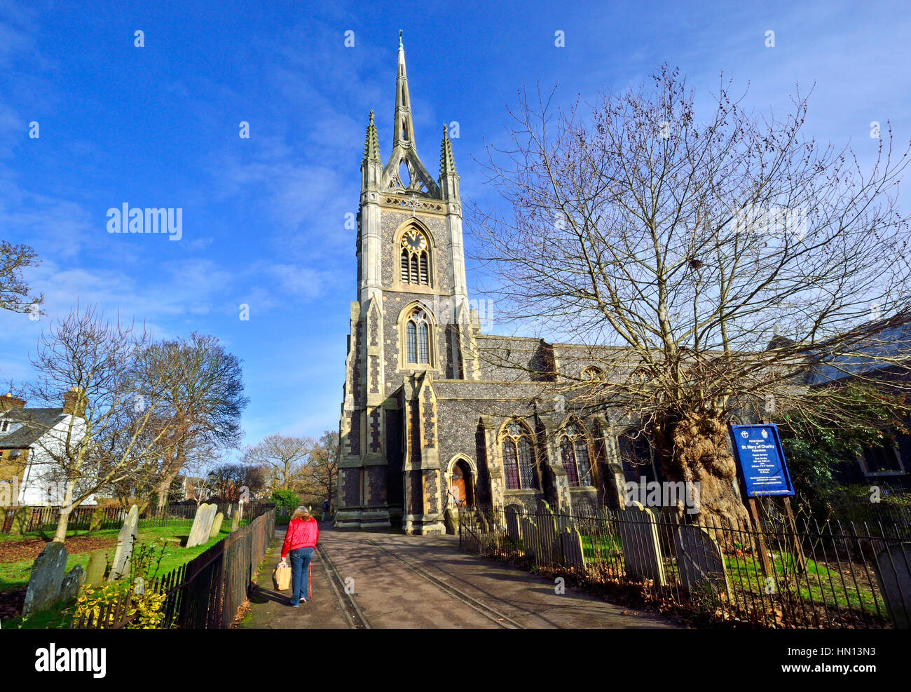Faversham, Kent, England. St Mary of Charity parish church. Corona or Crown Spire added 179497 Faversham, Kent, England. St Mary of Charity parish church. Corona or Crown Spire added 179497