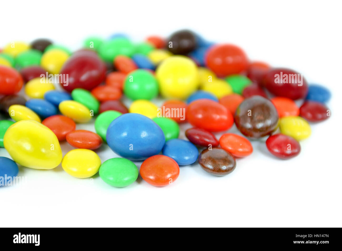 Colorful sweet candy isolated on white background Stock Photo - Alamy