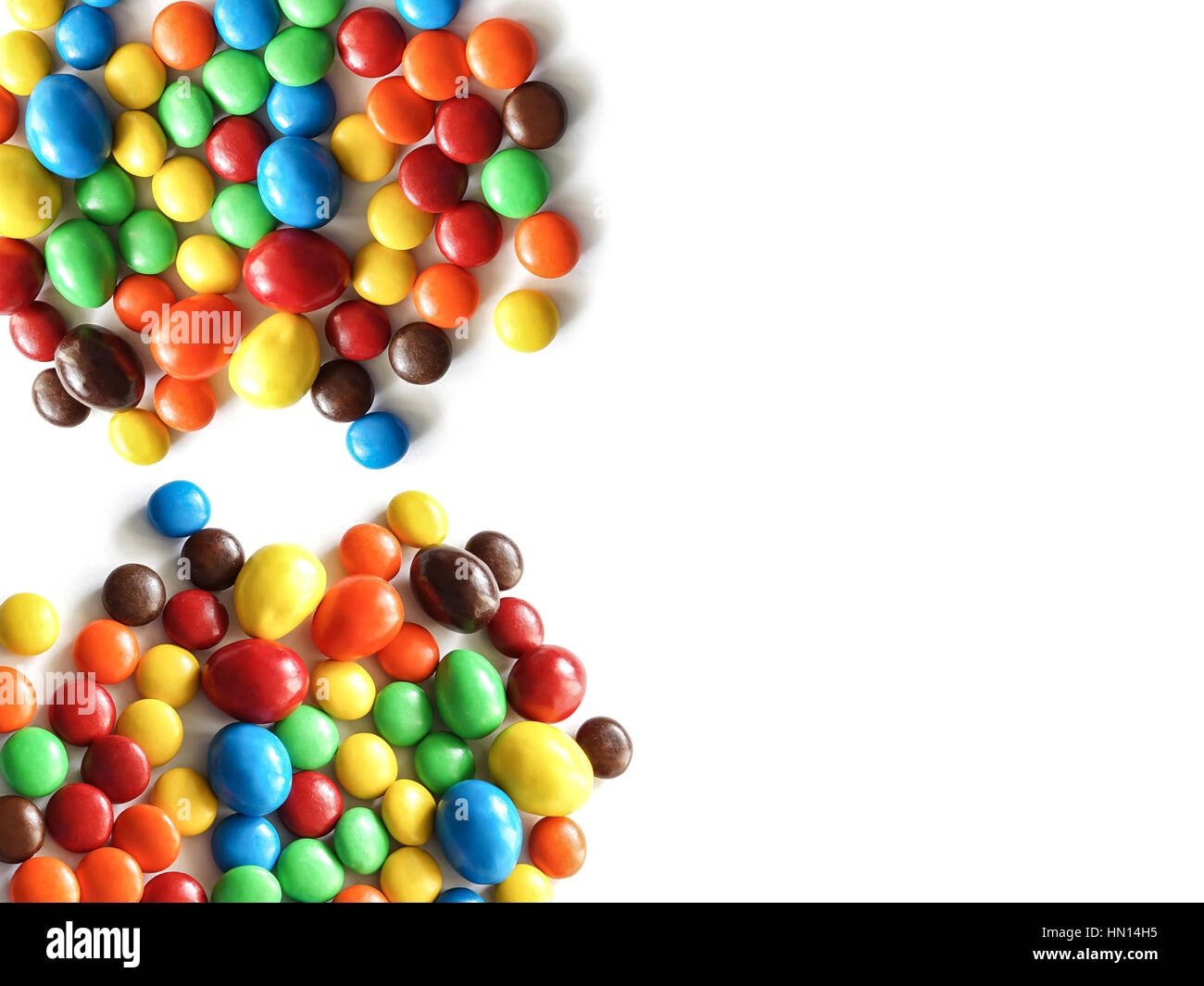 Colorful sweet candy isolated on white background Stock Photo - Alamy