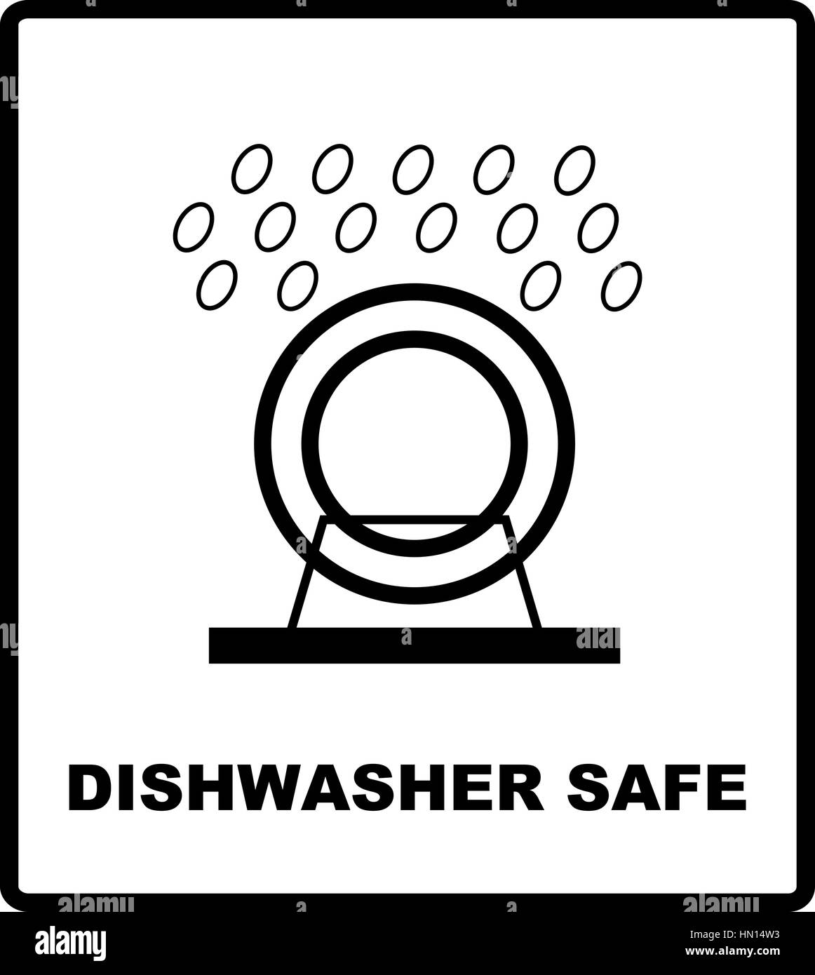 Dishwasher safe symbol isolated. Dishwasher safe sign isolated, vector  illustration. Symbol for use in package layout design. For use on cardboard  box Stock Vector Image & Art - Alamy