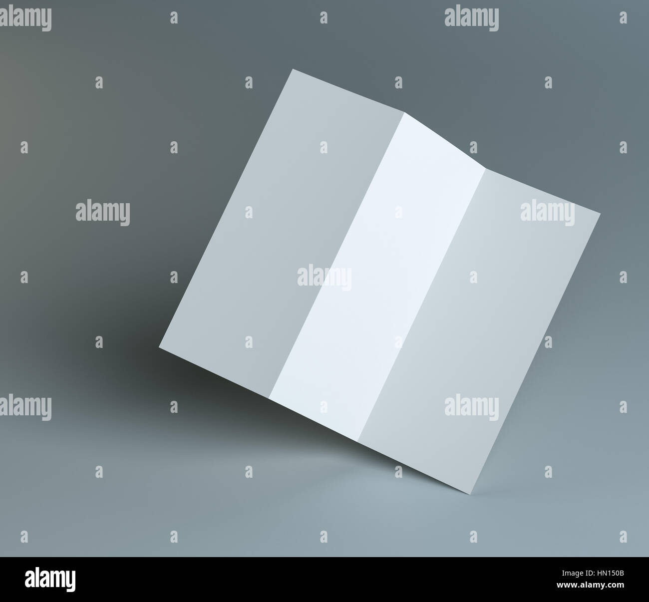Blank tri fold brochure design isolated hi-res stock photography and ...