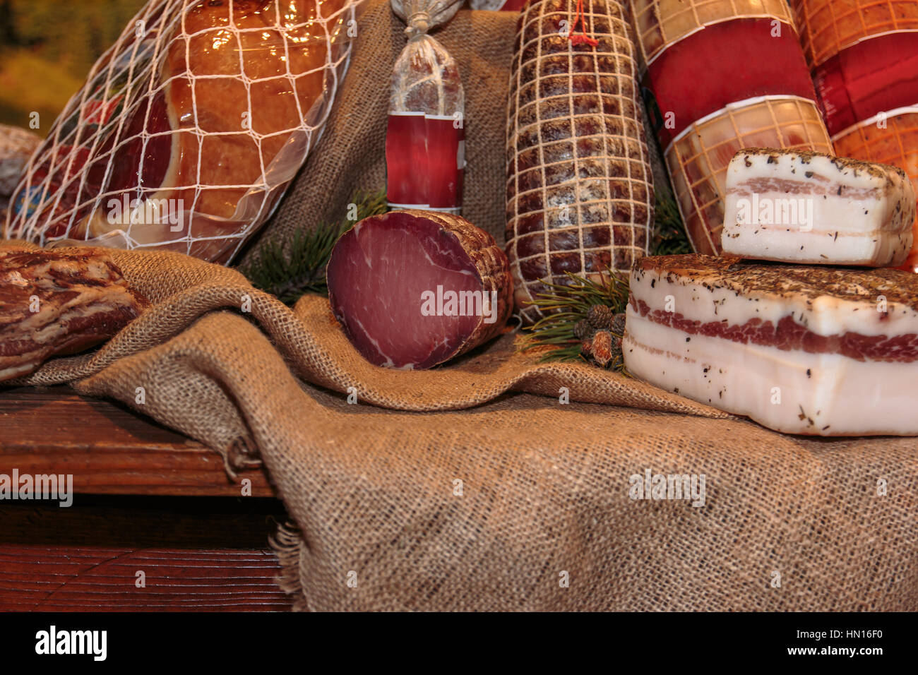 Cured salami meats for sale hires stock photography and images Alamy