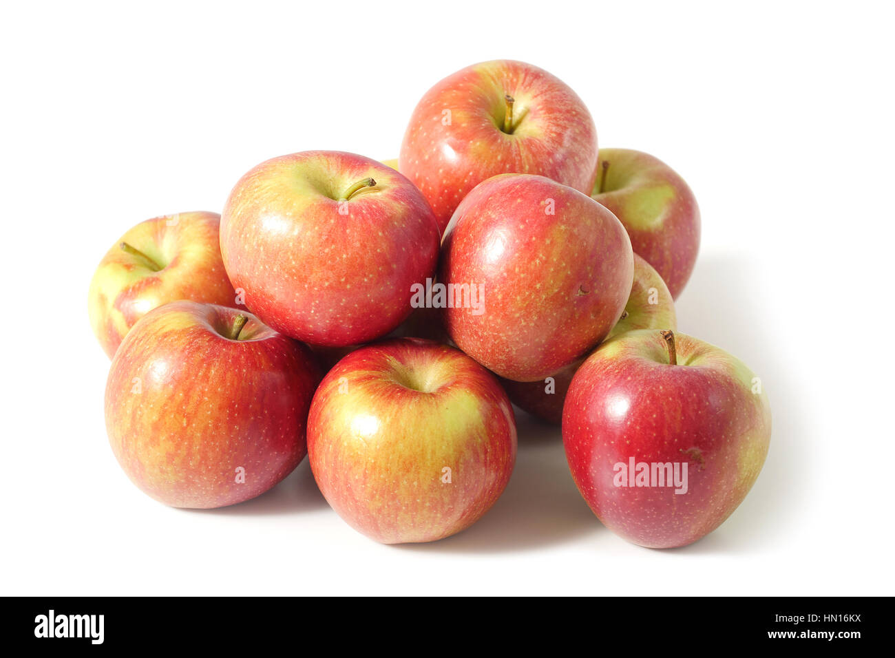 A bunch of red apples fresh harvest Stock Photo Alamy
