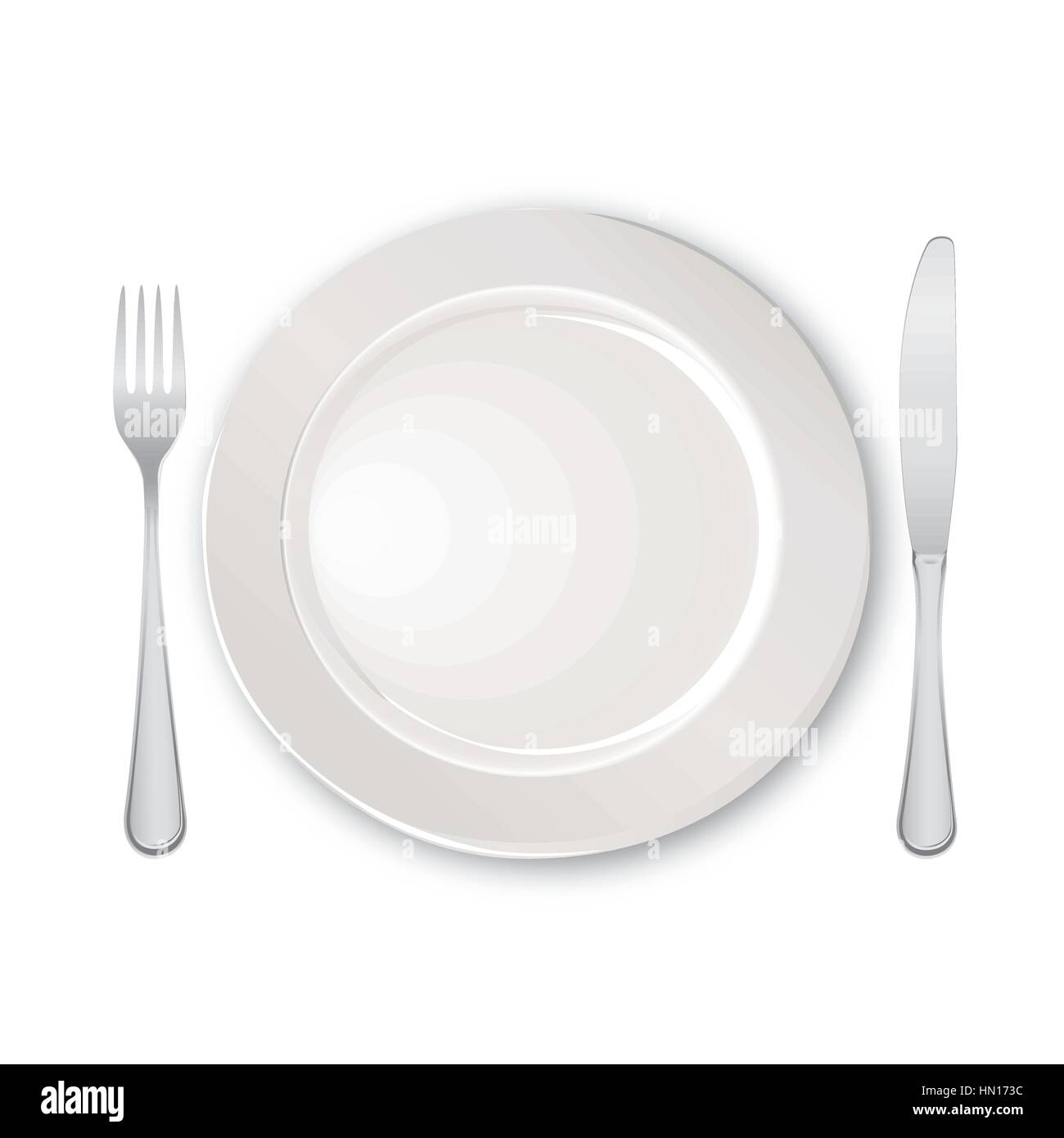 Knife and on sale fork setting