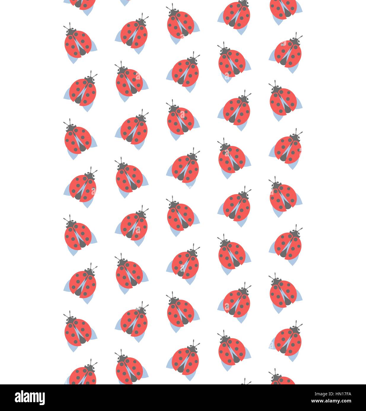 Lady Bug Spring Pattern Spring seamless pattern with ladybugs isolated on white Stock Vector ...
