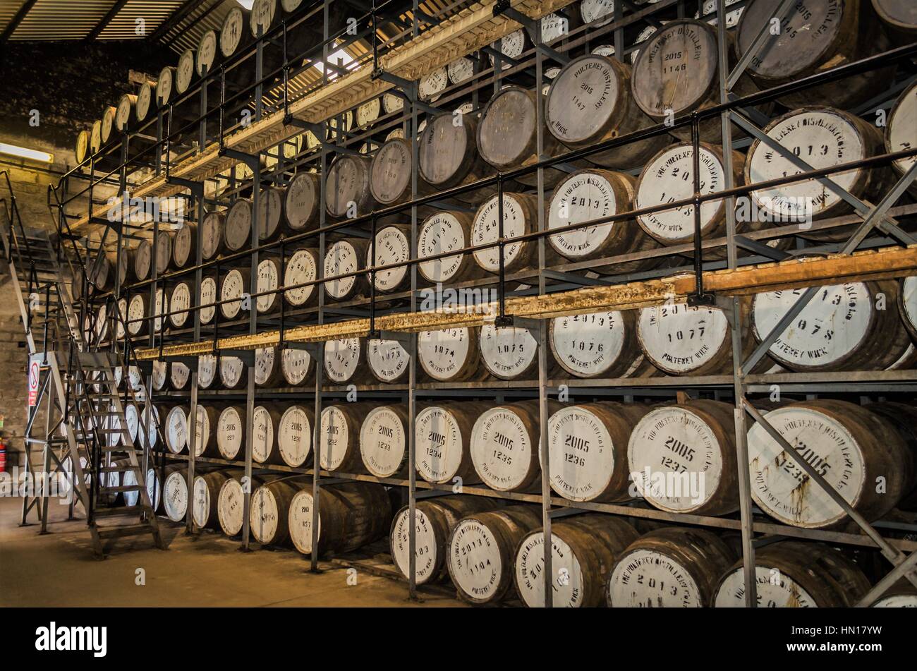 Old Pulteney Distillery Stock Photo
