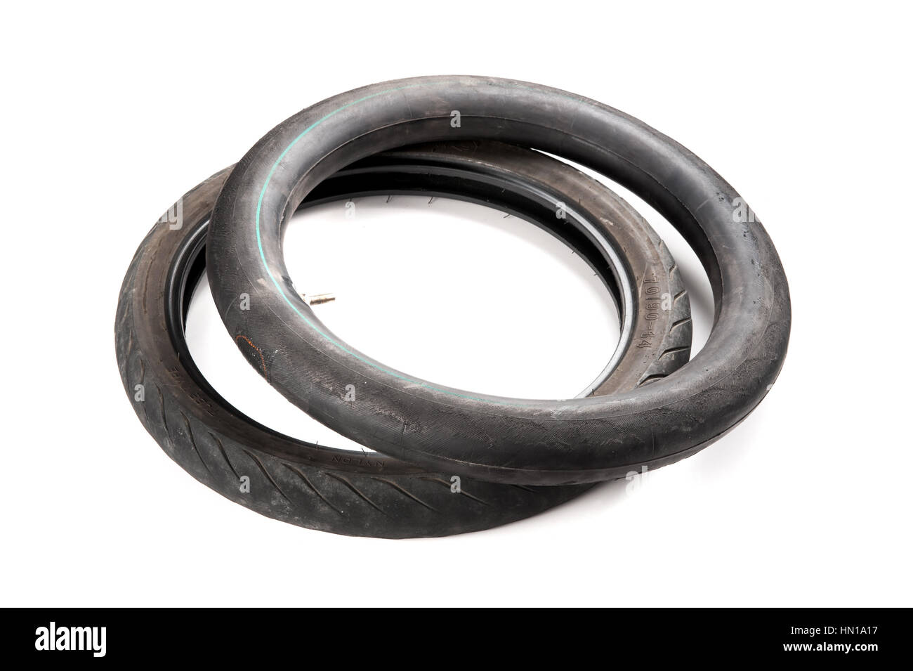 closeup old motorcycle rubber tires Stock Photo Alamy