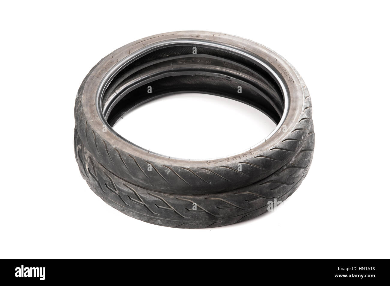 closeup old motorcycle rubber tires Stock Photo Alamy