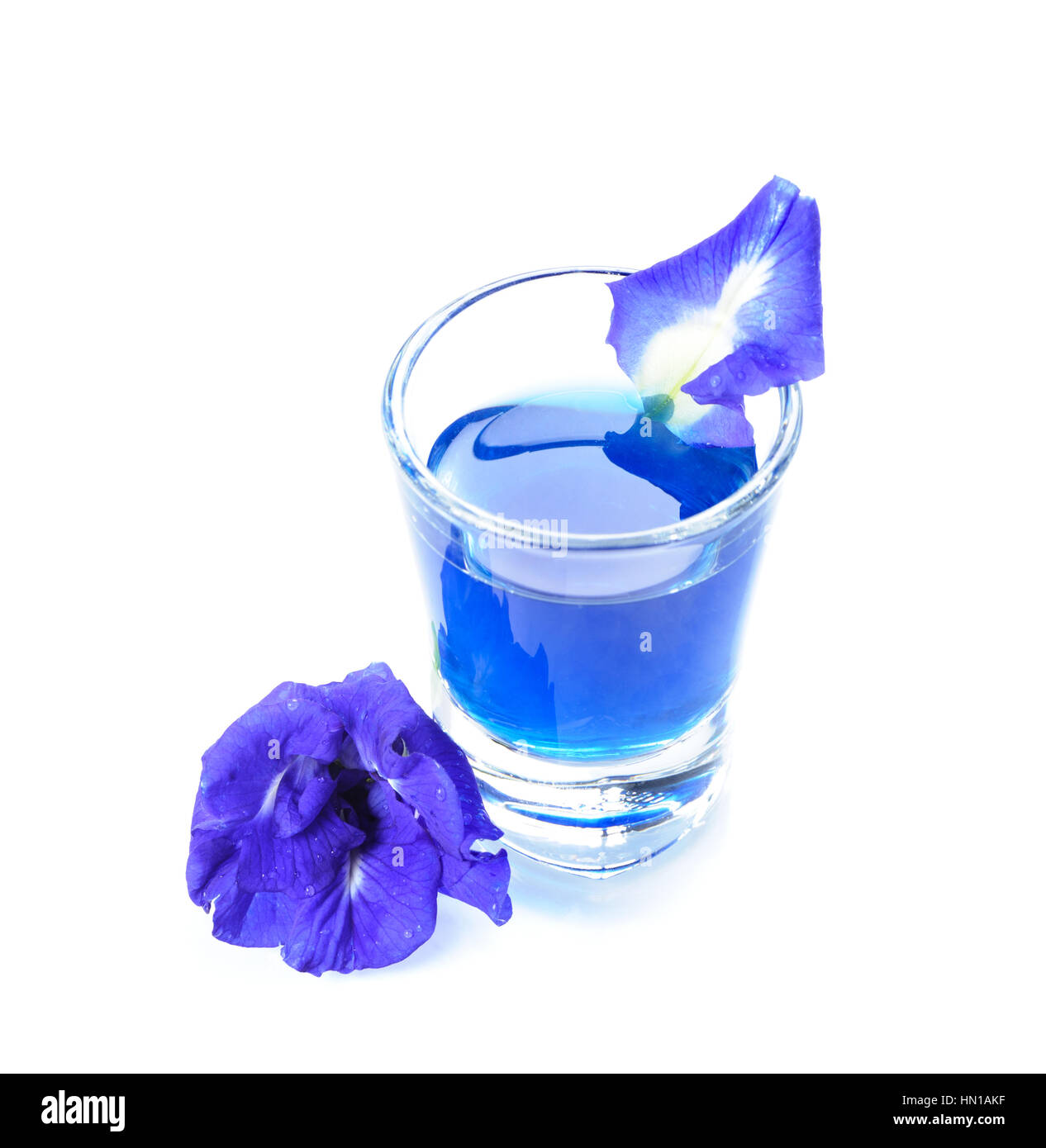 butterfly pea flower drink, herbal tea Stock Photo Alamy