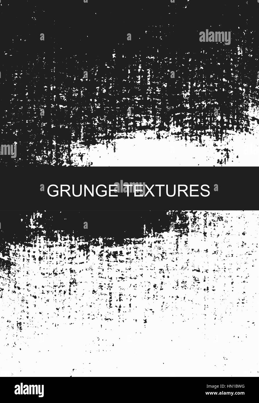 Grunge texture background. Rough retro design. Black and white vector ...