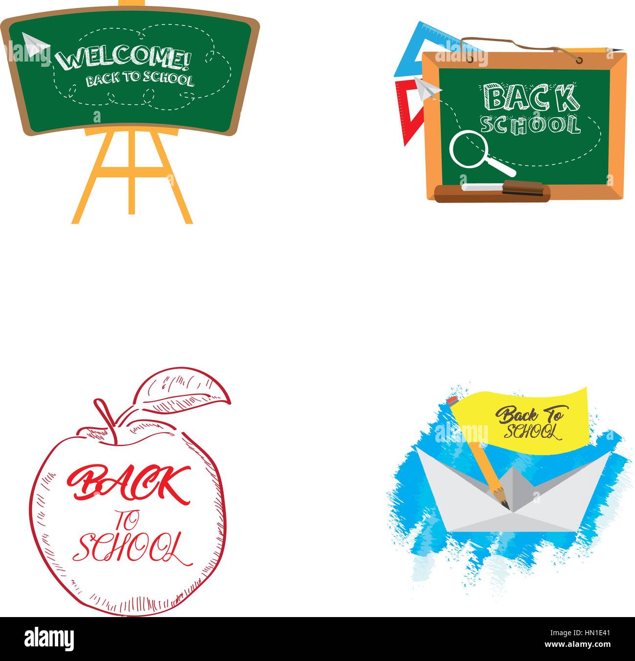 Back to school Stock Vector Image & Art - Alamy