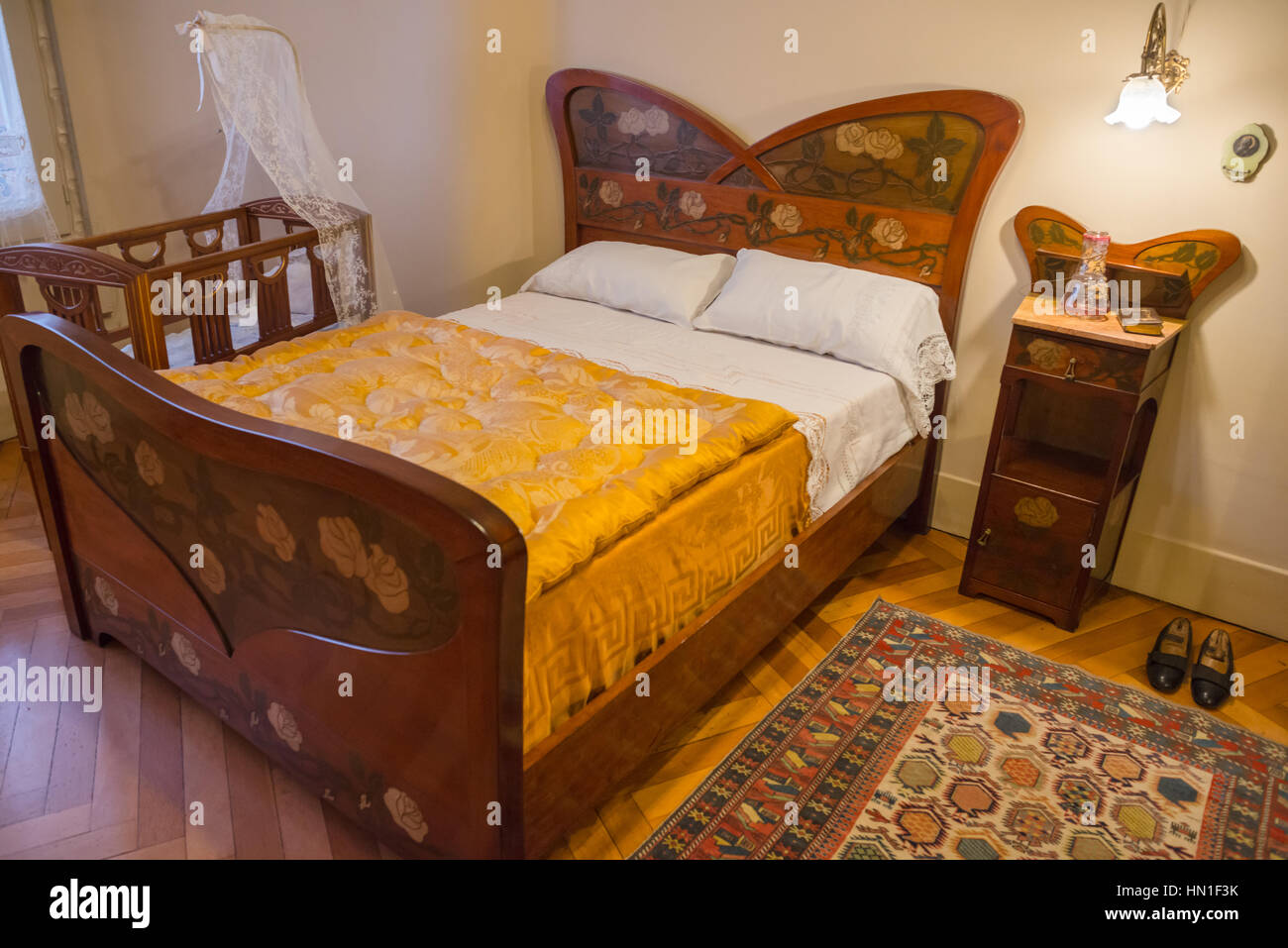 Art Nouveau Bedroom Interior In Stock Photos Art Nouveau