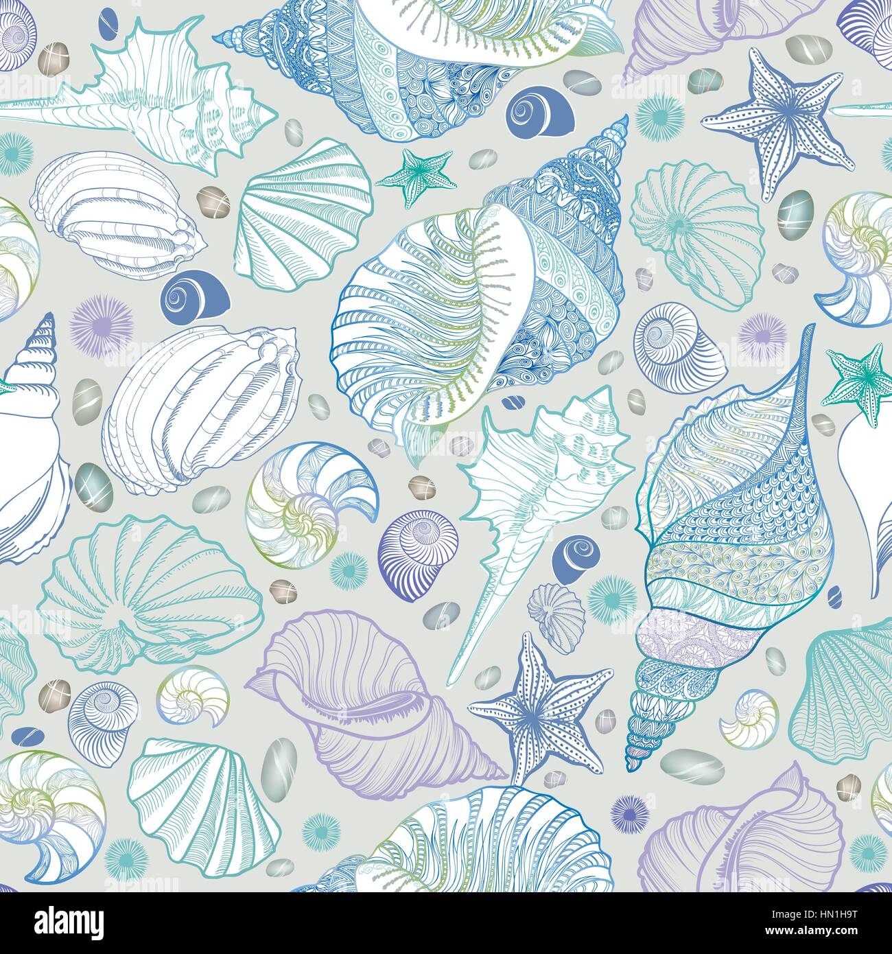 Coastal seashell Wallpaper  Peel and Stick or NonPasted