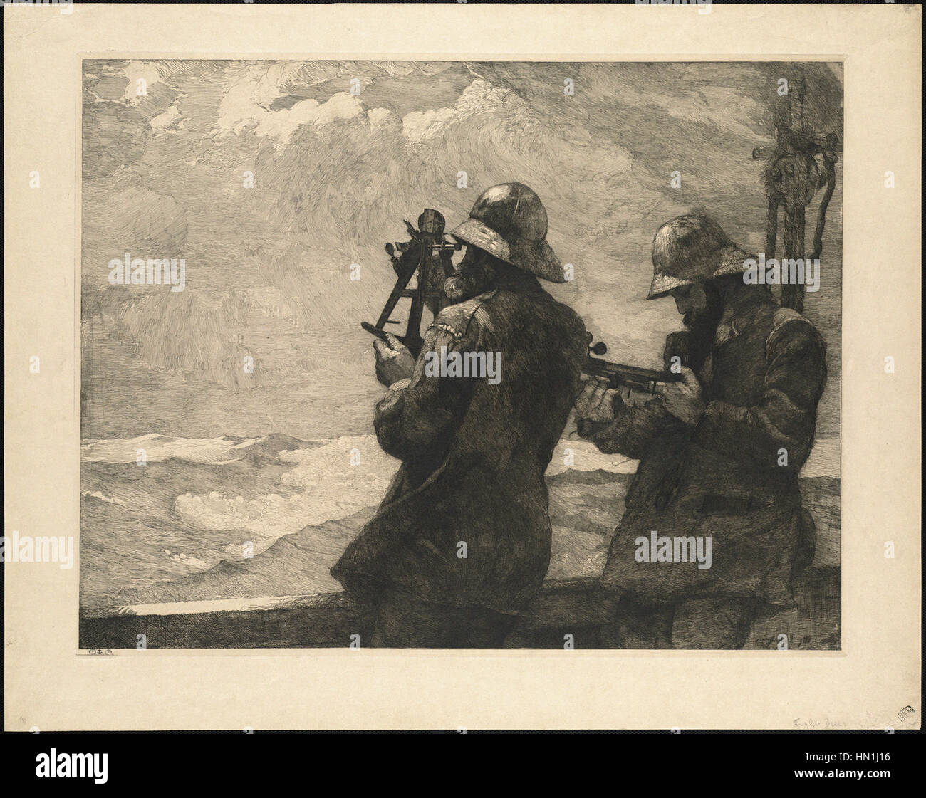 Winslow Homer Eight Bells Stock Photo Alamy