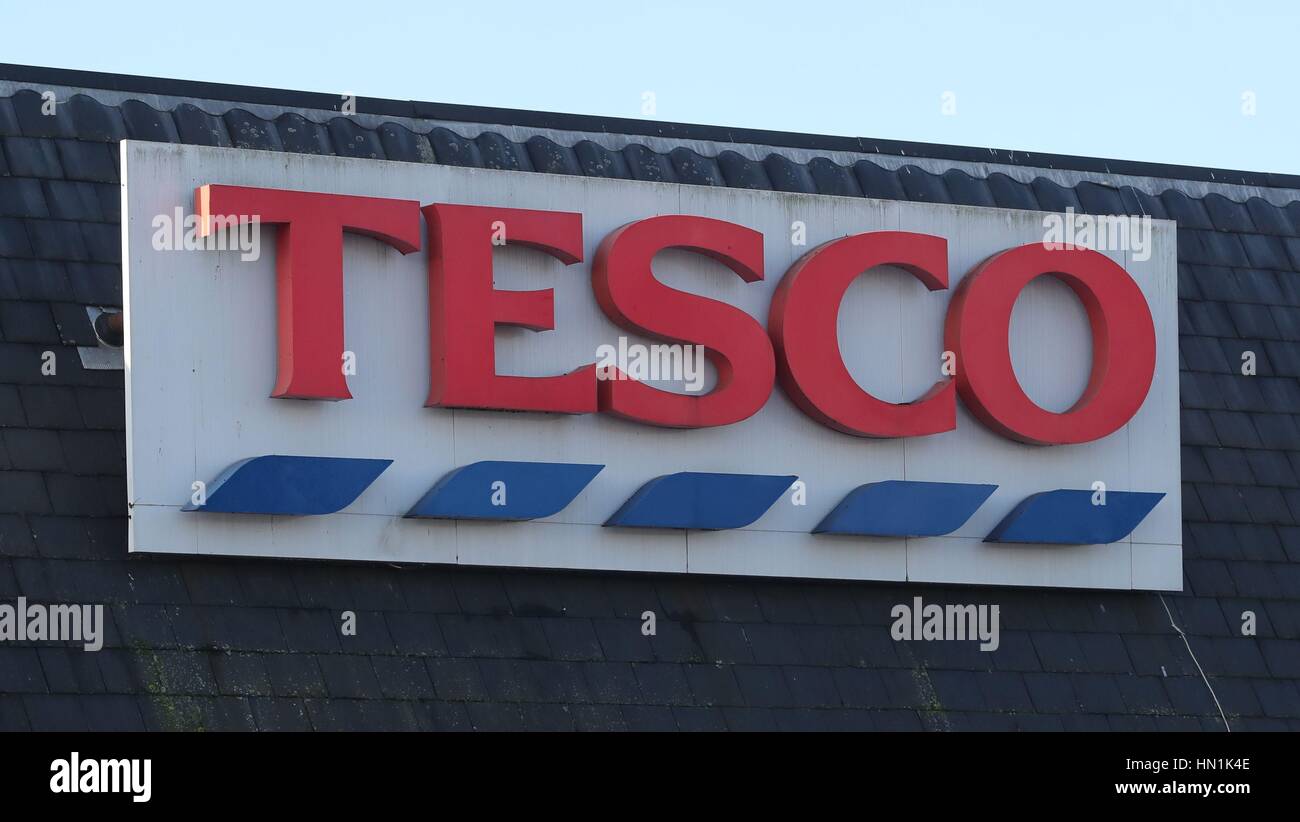 A Tesco store in Dublin, as workers in nine Tesco stores in Ireland