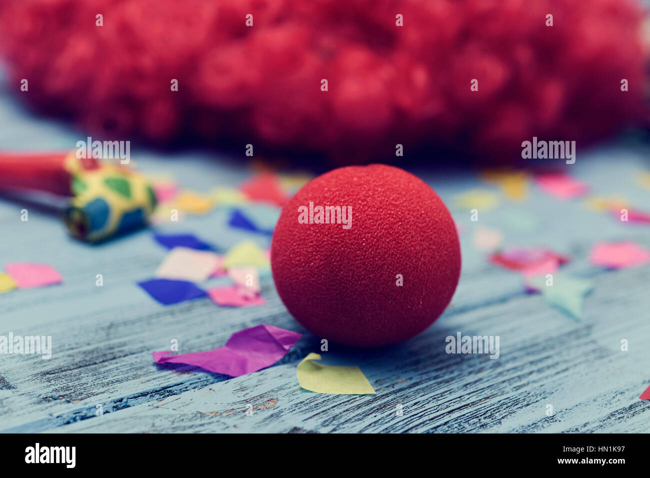 Sad clown red nose hi-res stock photography and images - Alamy