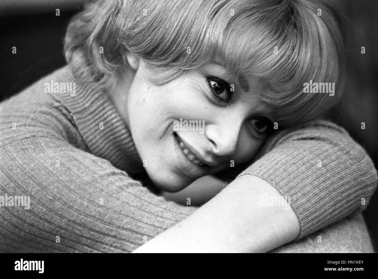 French actress Mireille Darc, photographed in 1969. Stock Photo