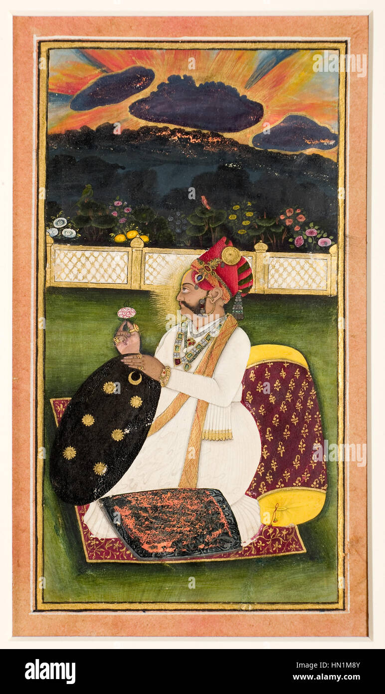 Maharaja Gaj Singh of Bikaner (r. 17451787) (6124526887 Stock Photo