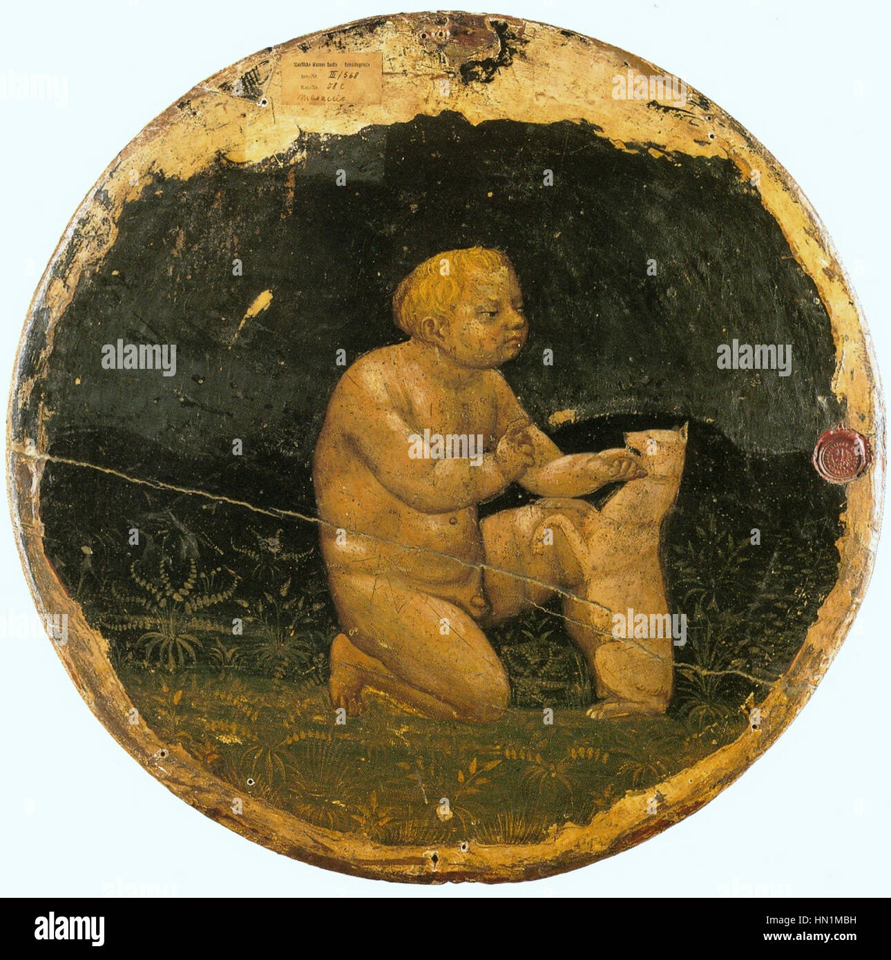 Masaccio. Desco da parto. Back side. ca. 1426. Berlin-Dahlem. Stock Photo
