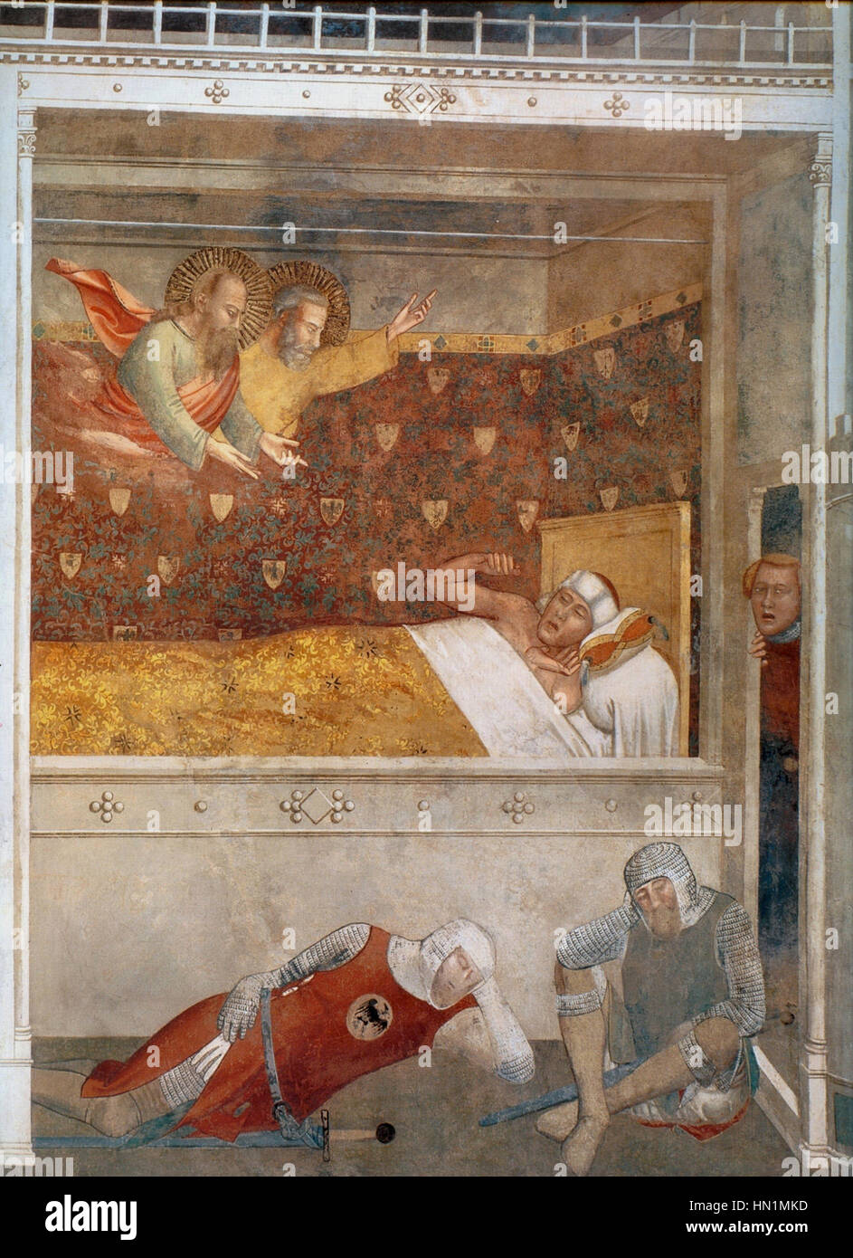 Maso di Banco133540 Fresco from Santa Croce, Florence 04 Stock Photo