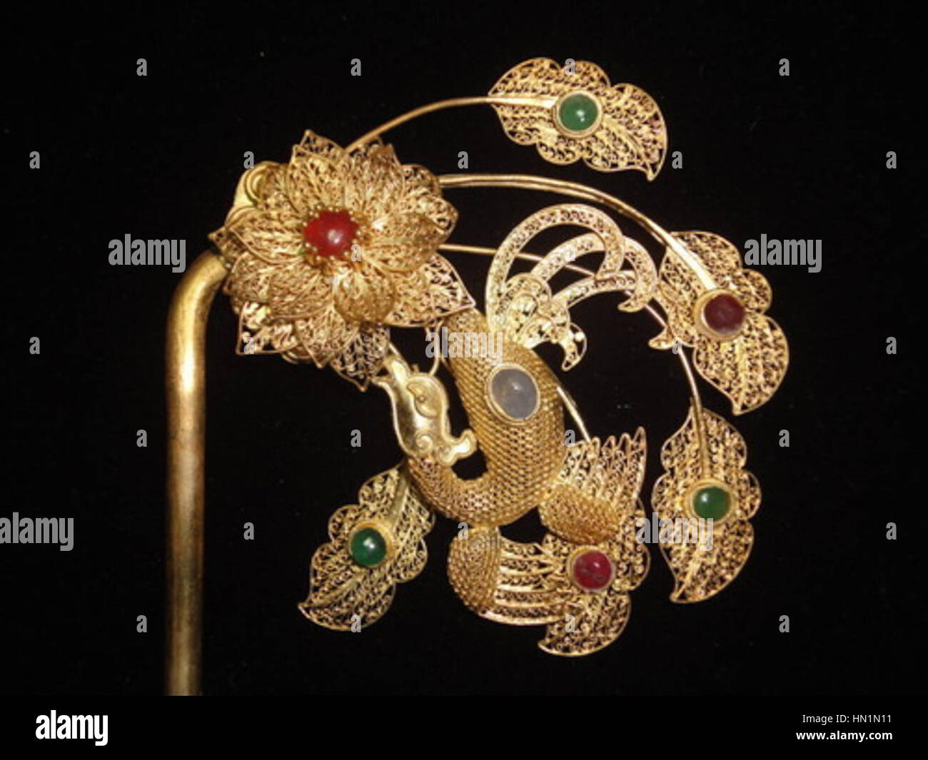 Mishita Gold Tone Silver Back  Hairpin