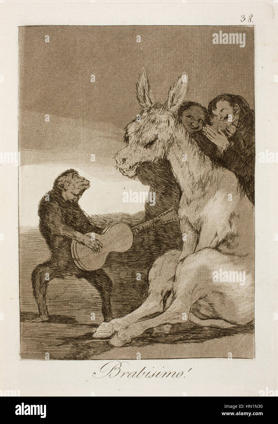 Museo del Prado - Goya - Caprichos - No. 38 - Brabisimo! Stock Photo