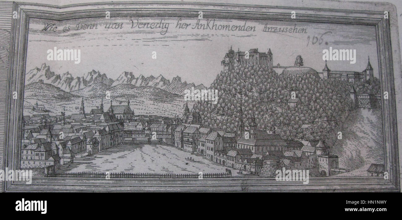 Old ljubljana map hi-res stock photography and images - Alamy