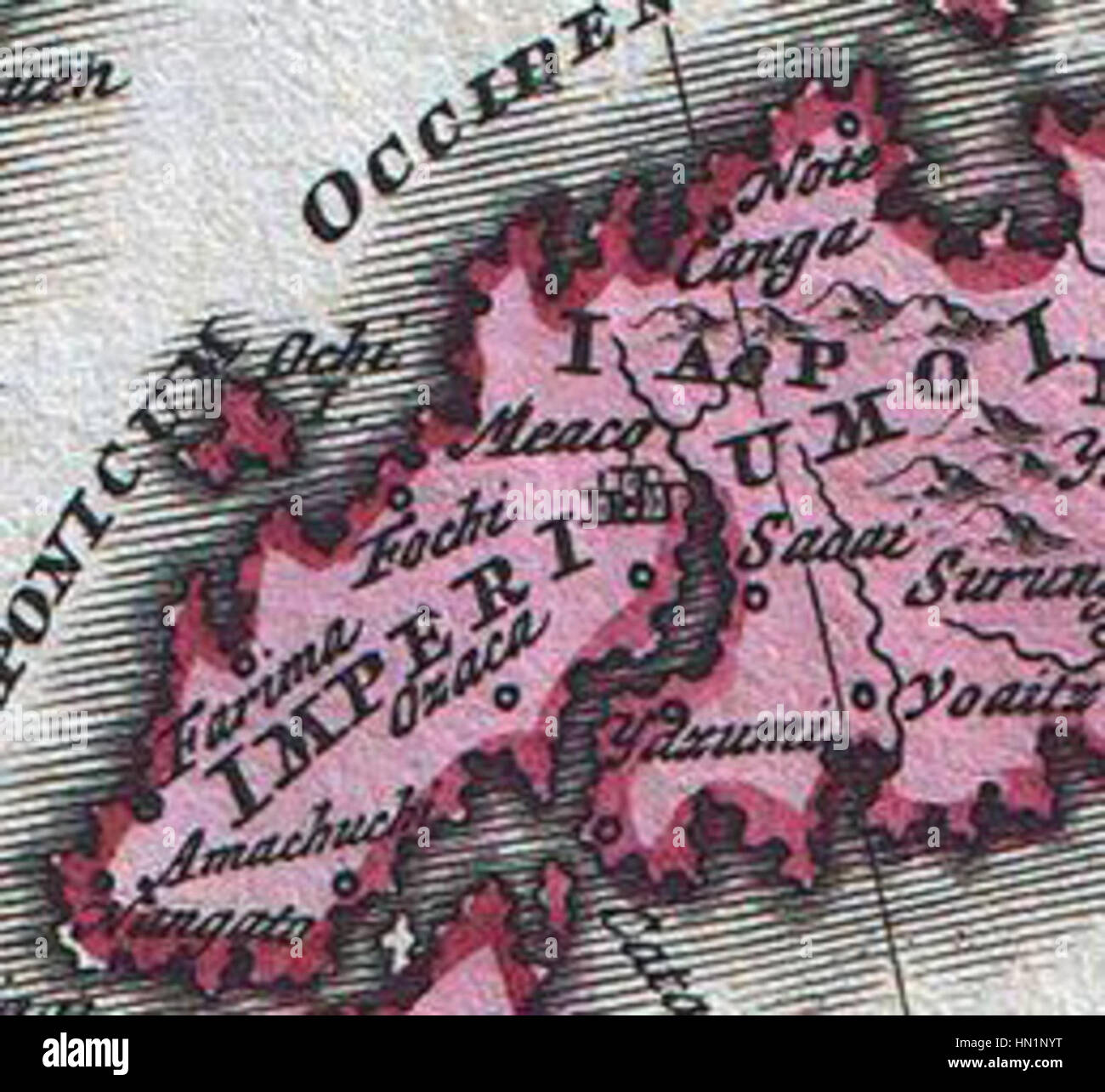 Edo era japan map hi-res stock photography and images - Alamy