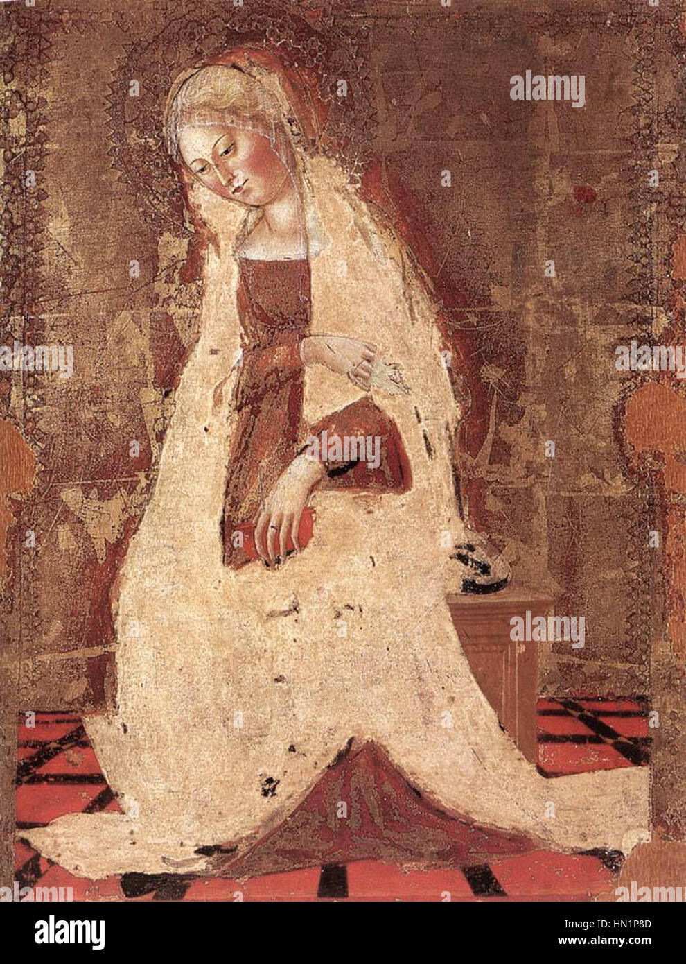 Francesco di Giorgio, Madonna Annunciate Stock Photo