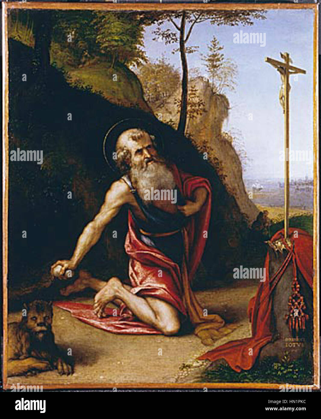 Lotto, san girolamo, allentown Stock Photo Alamy