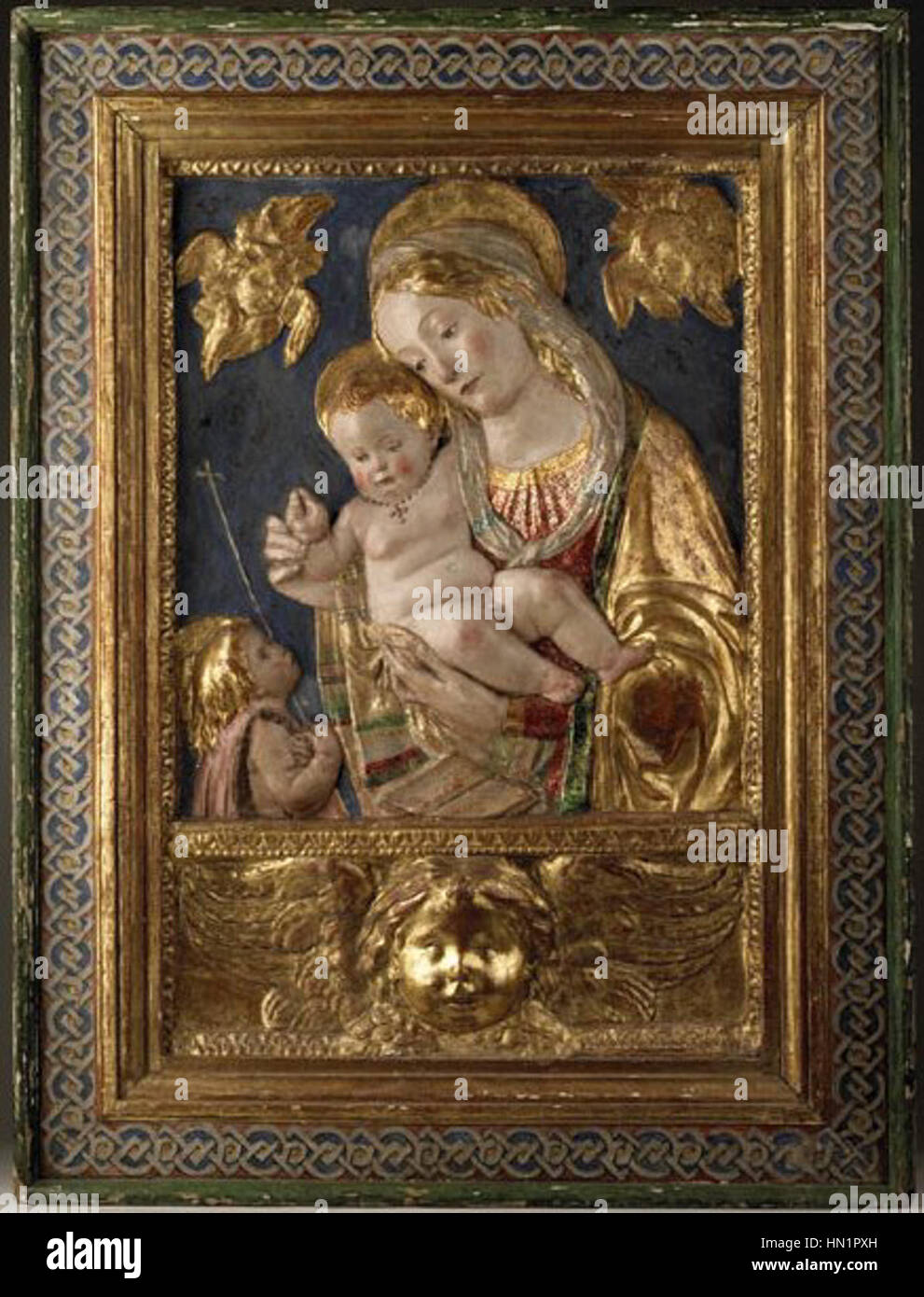 Madonna and Child with the young St John the Baptist by Benedetto da ...