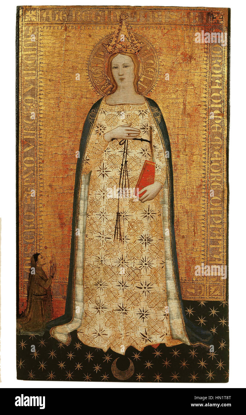 Nardo di Cione, Madonna del Parto, 1355-60, Museo Bandini Stock Photo
