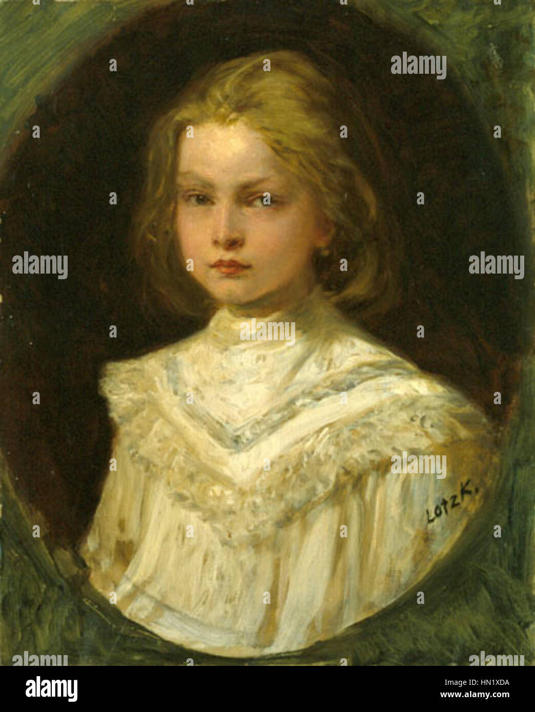 Lotz Little Girl 1880s Stock Photo - Alamy