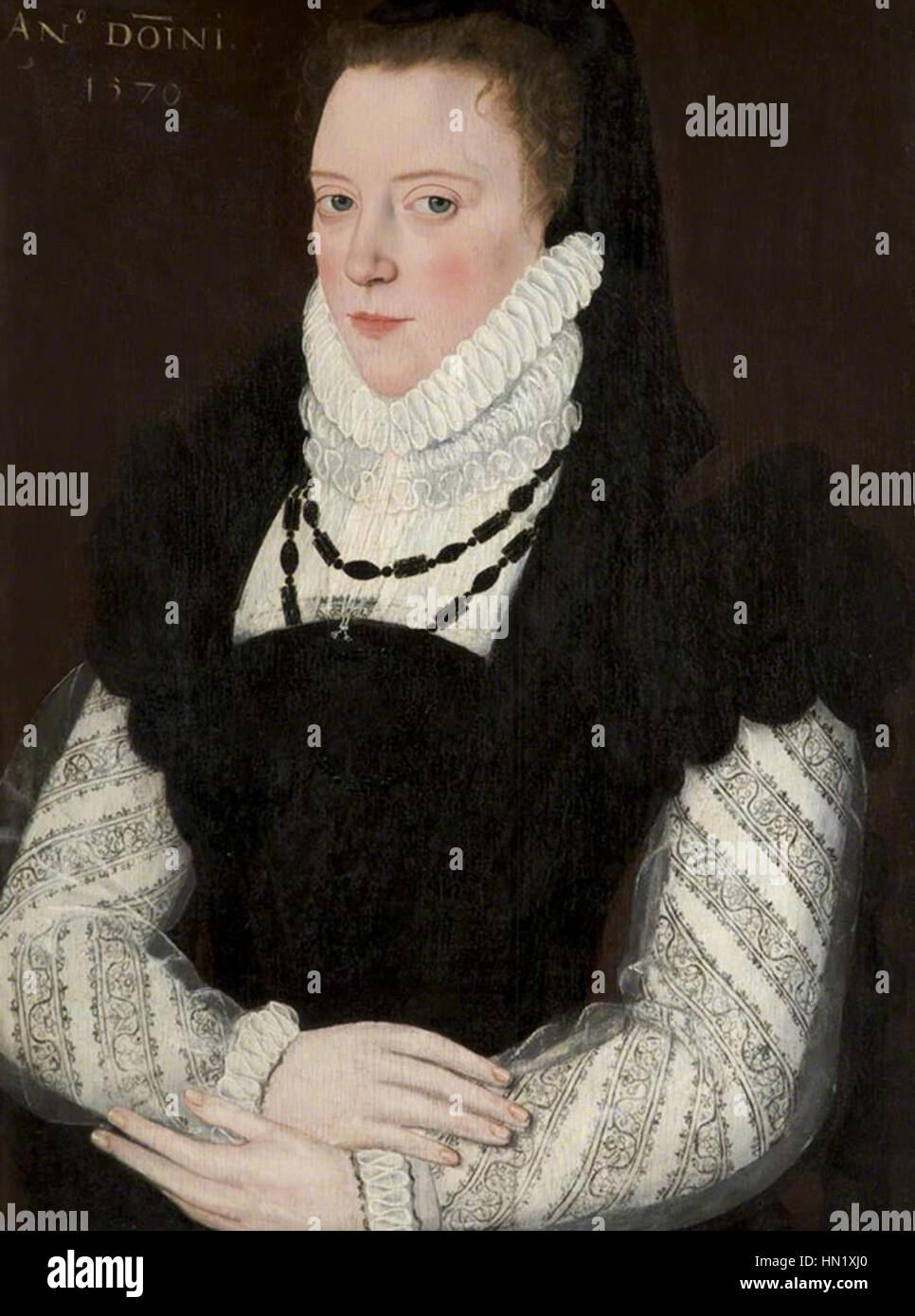 Margaret of Austria Duchess of Parma 1570 Stock Photo