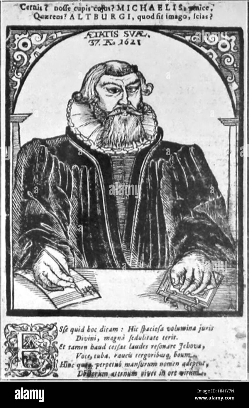 Michael Altenburg was a 17th-century German artist known for his religious and portrait paintings, characterized by rich colors and detailed compositions. Stock Photo
