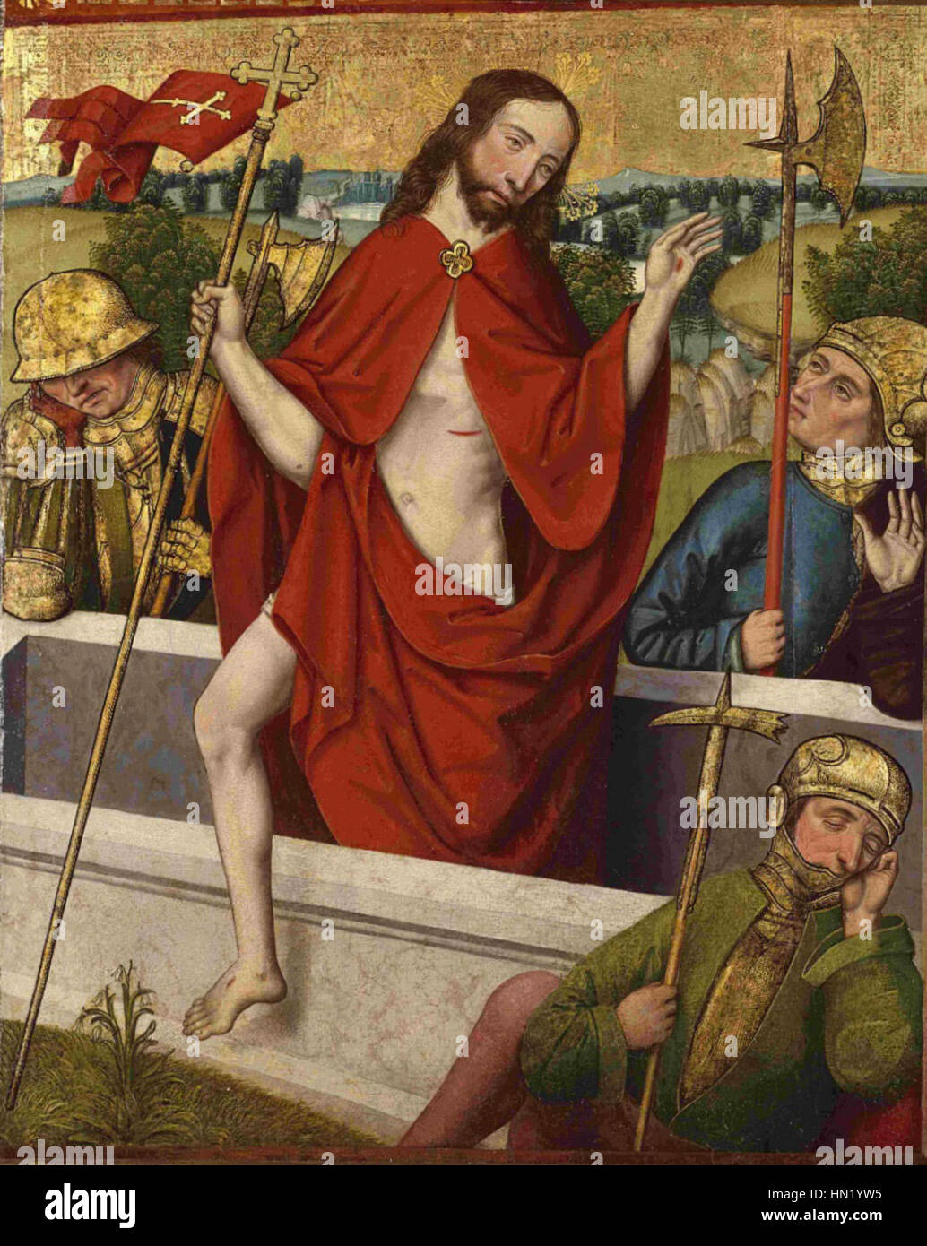 The *Auferstehung* (Resurrection) by the Meister von Liesborn is a ...