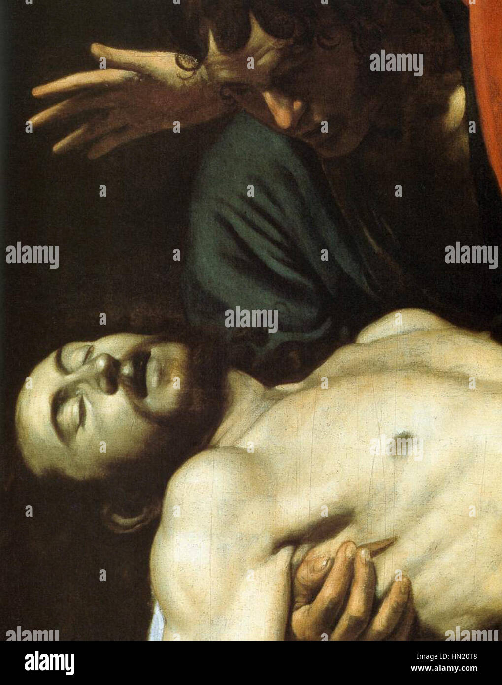 Michelangelo Merisi da Caravaggio - The Entombment (detail) - WGA04151 Stock Photo