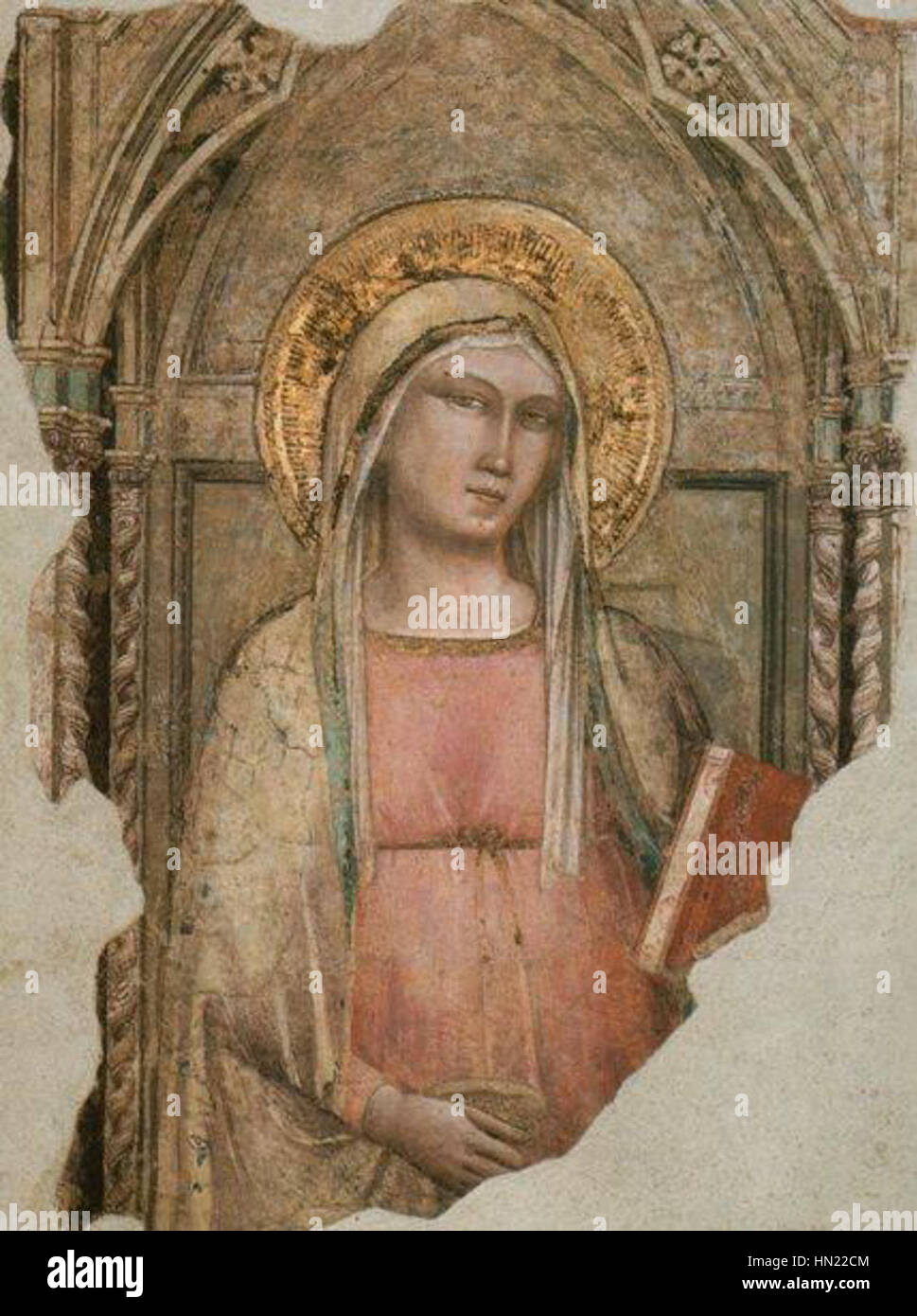 Madonna del Parto, Taddeo Gaddi, Chiesa di San Francesco di Paola (Firenze) Stock Photo