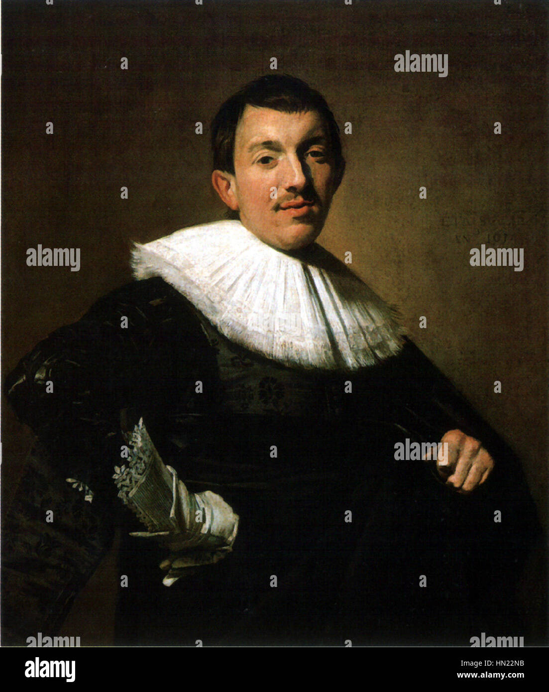 Maennliches Bildnis Frans Hals Stock Photo