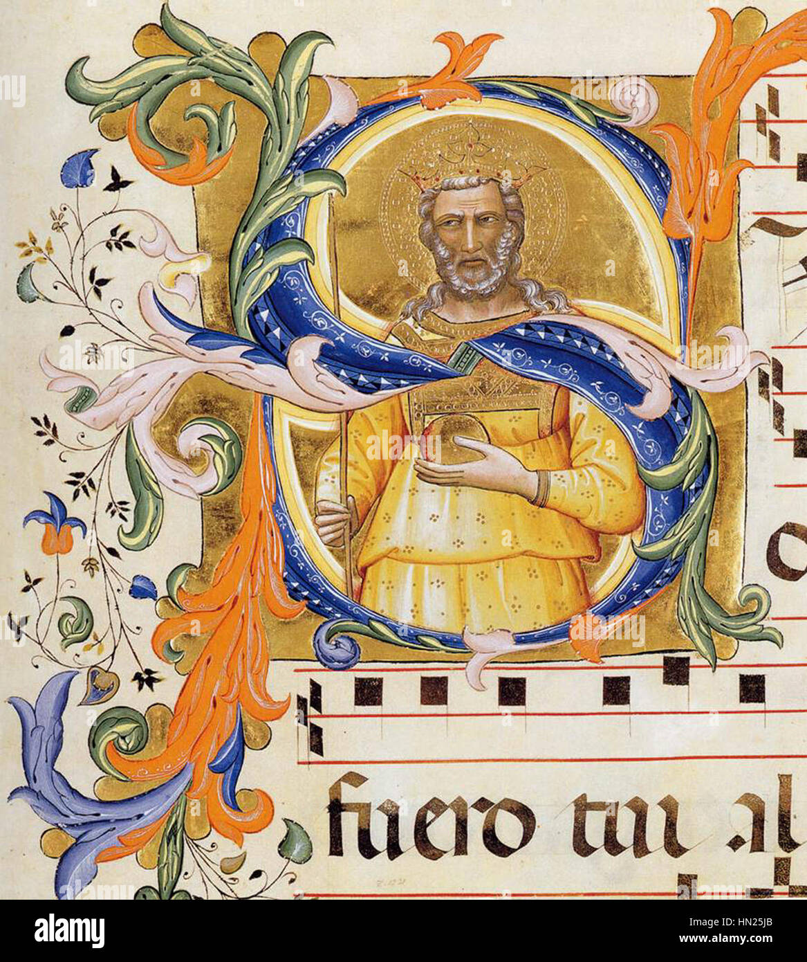 Lorenzo Monaco - Antiphonary (Cod. Cor. 1, folio 63) - WGA13613 Stock Photo