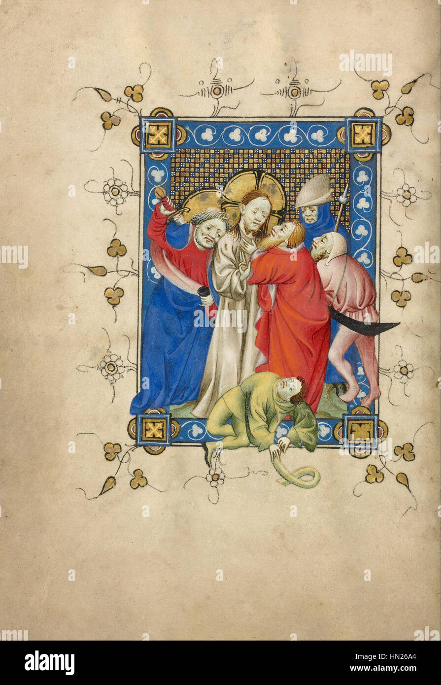 Masters of Dirc van Delf (Dutch, active about 1400 - about 1410) - The Betrayal of Christ - Google Art Project Stock Photo