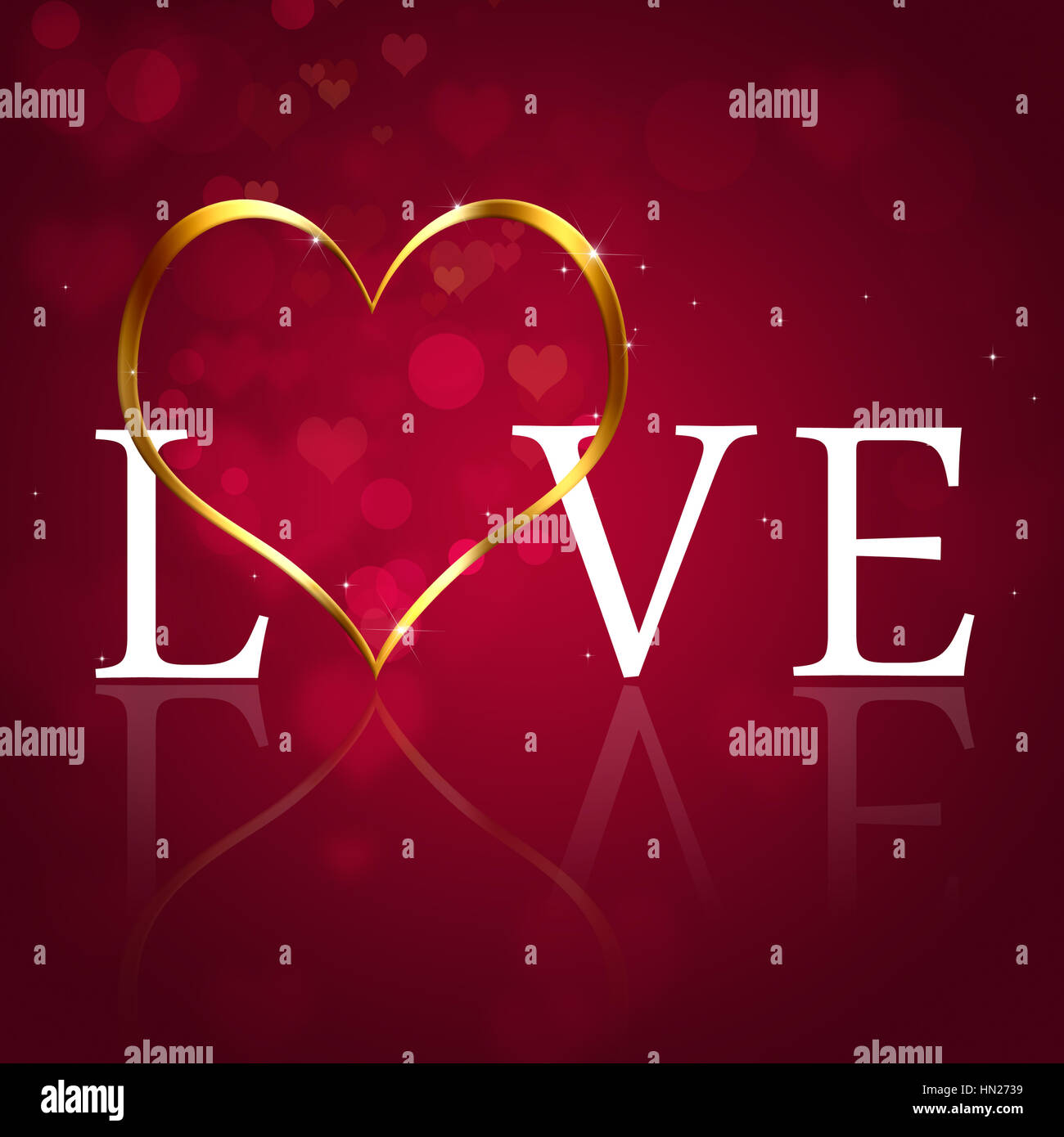 abstract heart valentine love background for gift cards Stock Photo