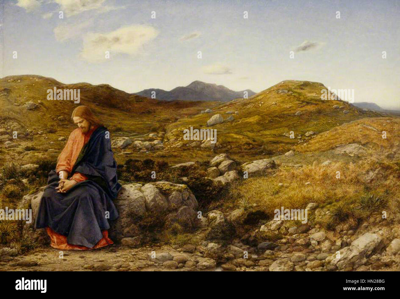 Man of Sorrows, by William Dyce Stock Photo