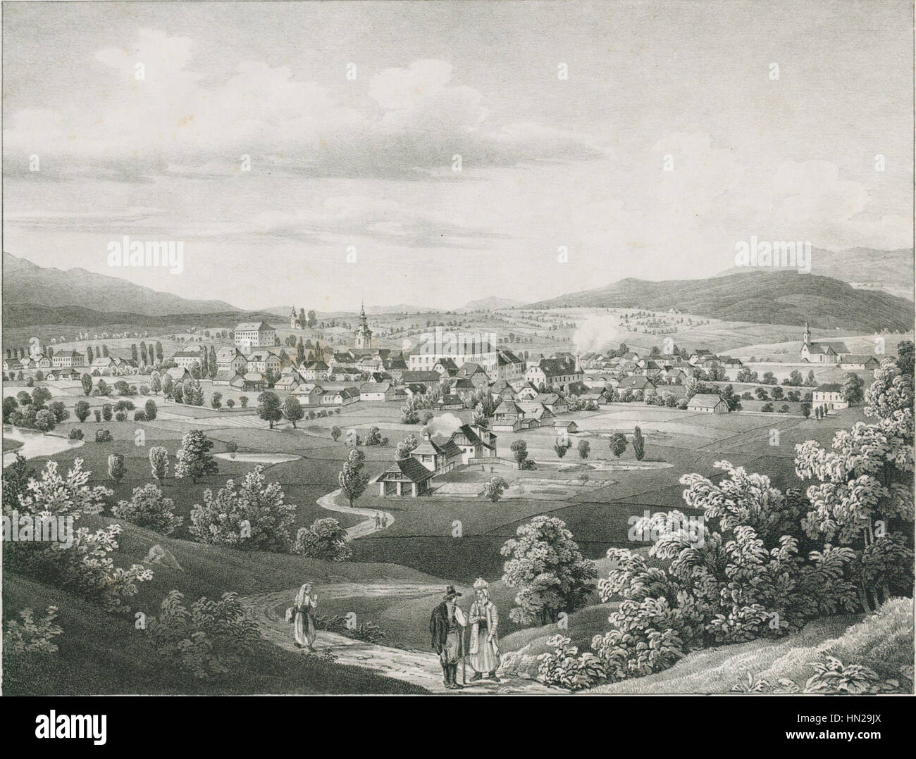 'Malerische Ansichten aus Krain - Gottschee' is a picturesque view from ...