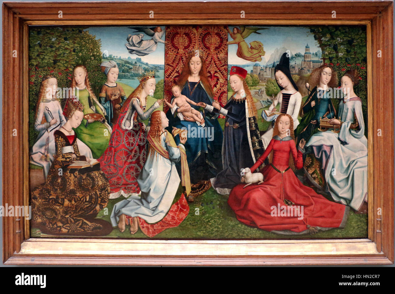 Maestro della leggenda di santa lucia, virgo inter virgines, 1475-1500 ca. (bruges) 01 Stock Photo