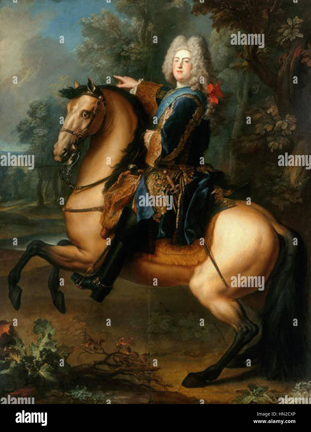 Louis de Silvestre - August III Stock Photo