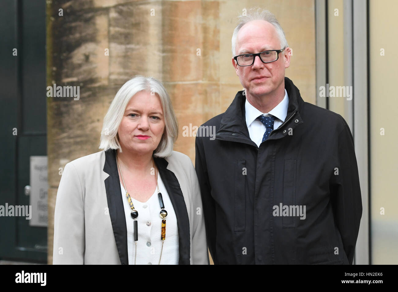 Longserving BBC correspondent Sally Chidzoy, with her lawyer Paul