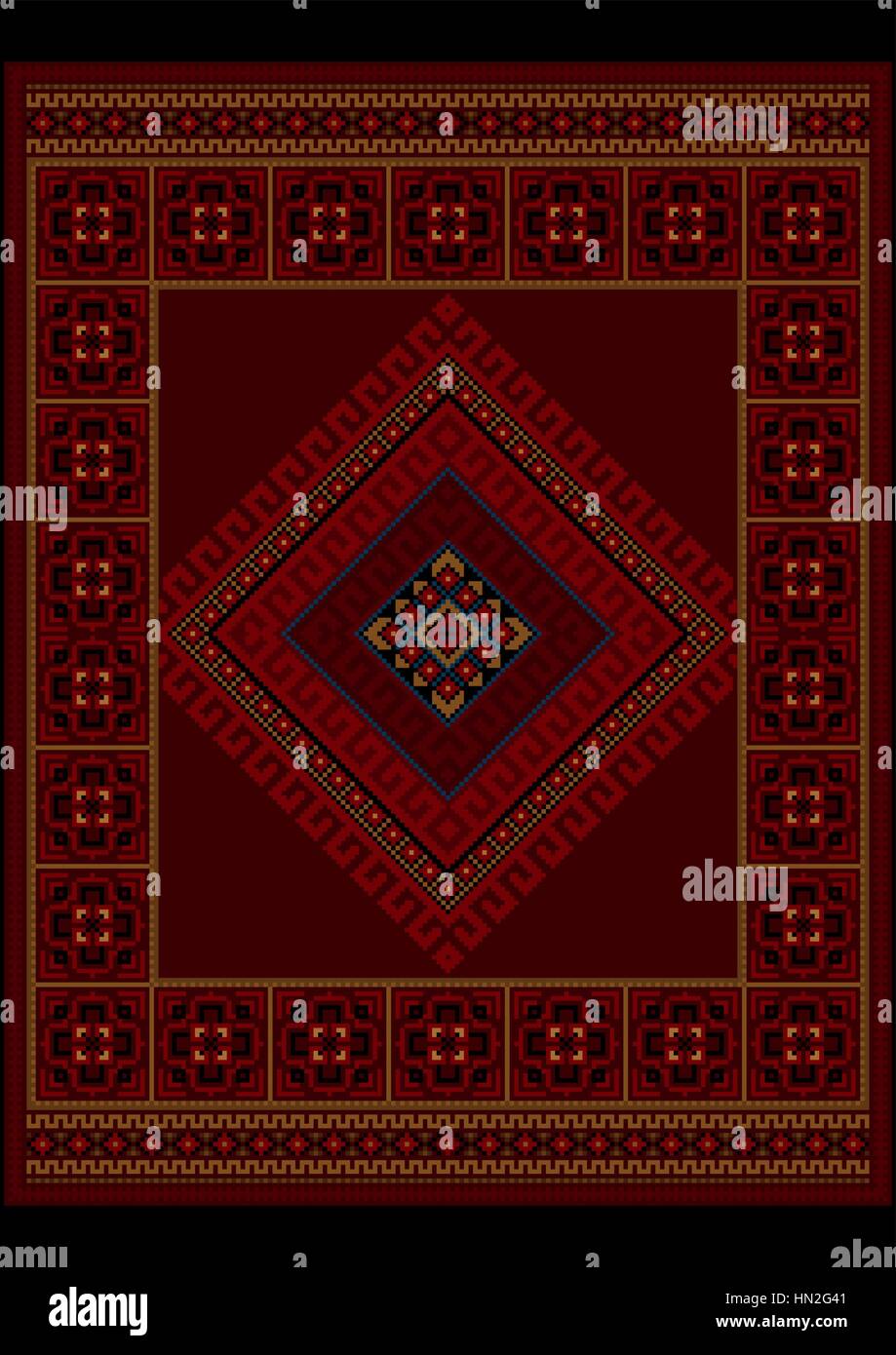 Maroon Rug Patterns Maroon rug Stock Vector Images - Alamy